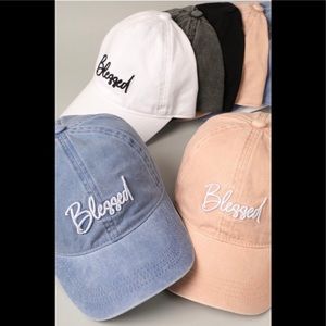 Blessed 3D embroidered baseball cap.